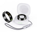 Black ceramic smart ring health and fitness tracker